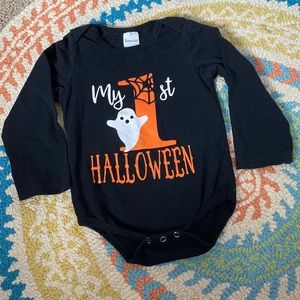 1st Halloween 🎃 Long Sleeve Onesie